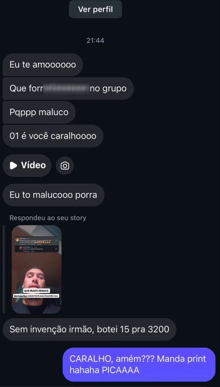 Depoimento 1 de quem já está no grupo.