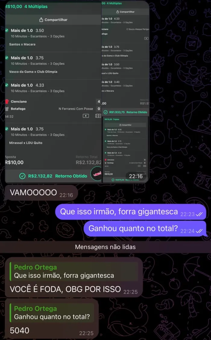 Depoimento 2 de quem já está no grupo.